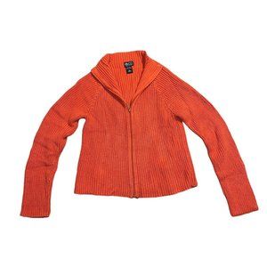 New York & Company Orange Knitted Sweater